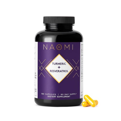 NAOMI Turmeric Resveratrol - Clinically Studied | 3 Month Supply